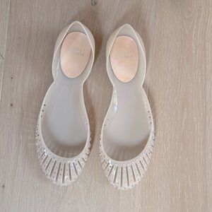 Stuart Weitzman, Blush slip on jellies, 38 / 8